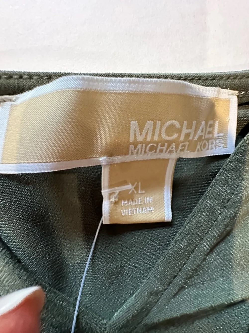 Michael Kors Women's Knot Front Sleeveless Green Dress - Size XL - NEW With Tags